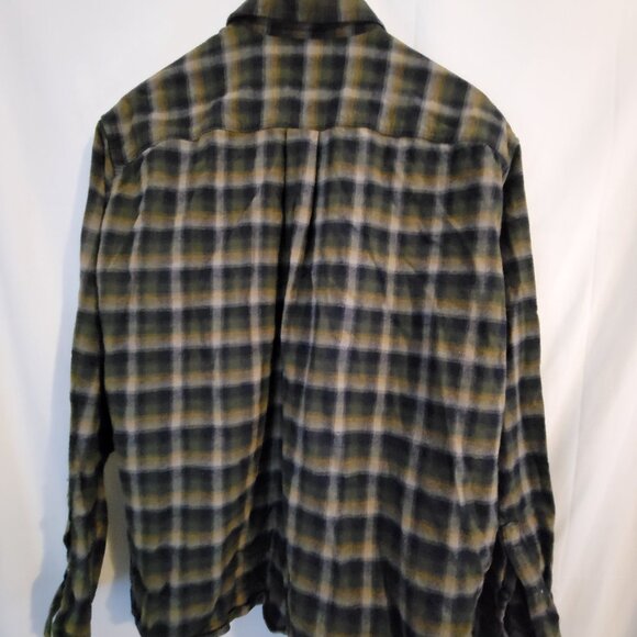Men's Eddie Bauer Flannel Long Sleeve Button Down Shirt Plaid 2XL - Picture 3 of 4
